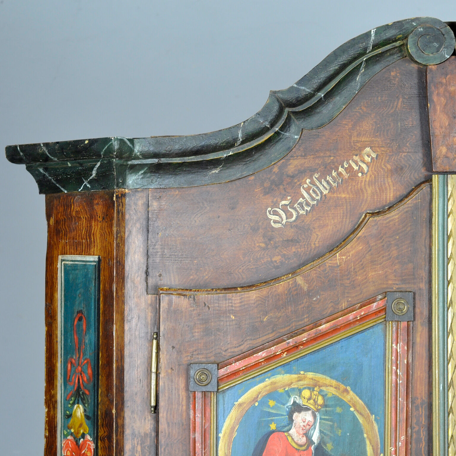 German folk art wedding chest, 1842