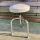 Stool tripod swivel workshop height adjustable skai & chrome vintage 60s