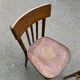 4 dark oak satin bentwood bistro chairs