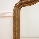 Miroir mural doré
