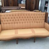 Mid-Century Italian Velvet Sofa Paolo Buffa Style 1950s