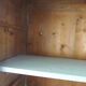 Vintage Parisian wardrobe with 1 vintage door re-enchanted in verdigris