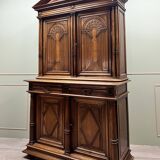 Buffet Credenza Two Bodies In Walnut Renaissance Style 19th Century