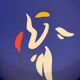 Mebel Italy blue round tray