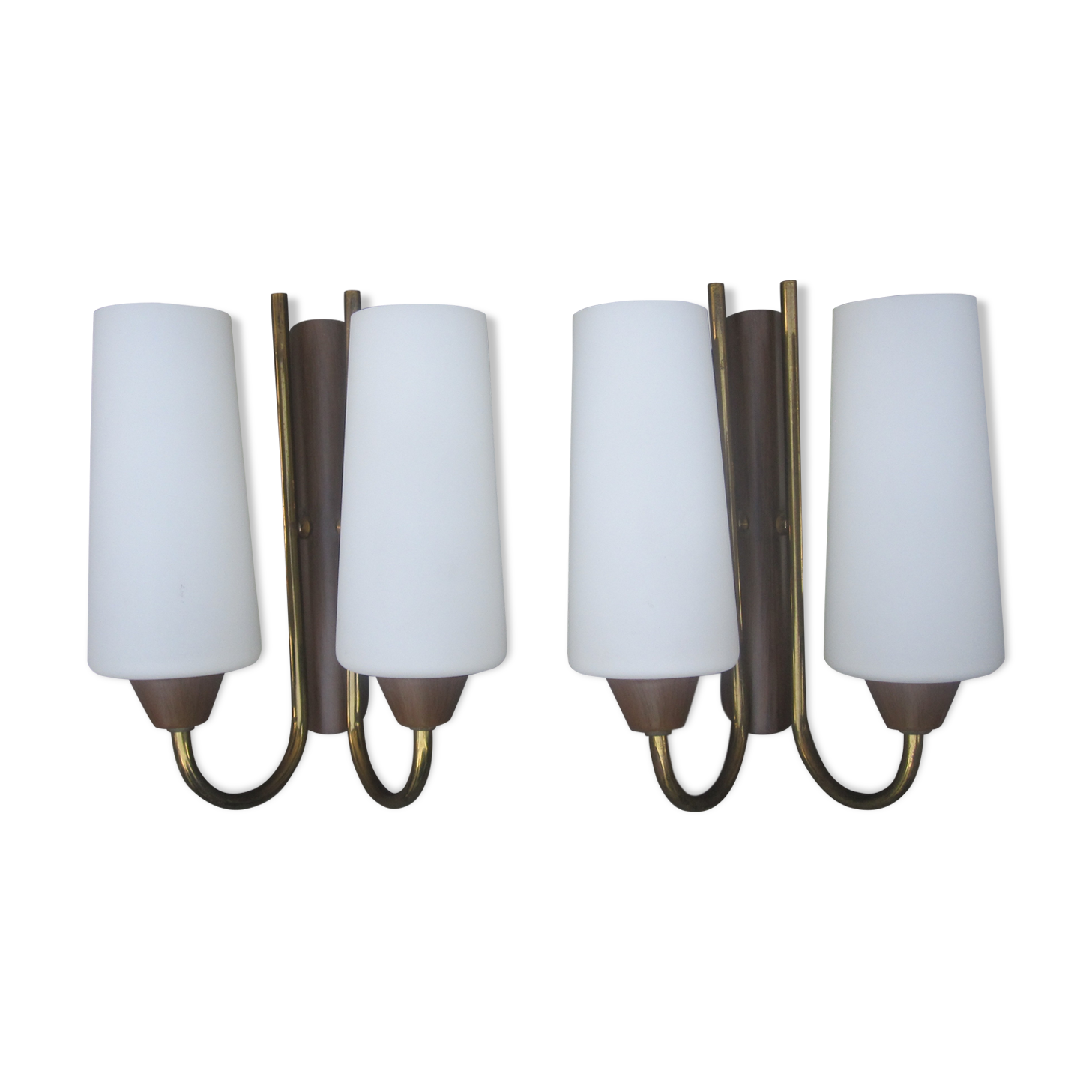 Pair  of wall light double year 60