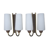 Pair  of wall light double year 60
