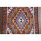 1970s Vintage Turkish Oushak Handmade Wool Cotton Brown Runner Rug 101x314