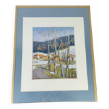 Pastel painting Roger Elger Franche Comté