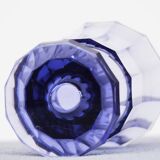 Czech Bohemian Hand Painted Amethist Crystal Goblet or Vase by Moser