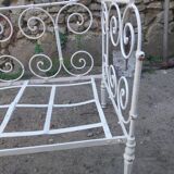 Wrought iron garden sofa bed