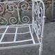 Wrought iron garden sofa bed