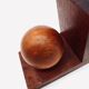 Wooden bookends