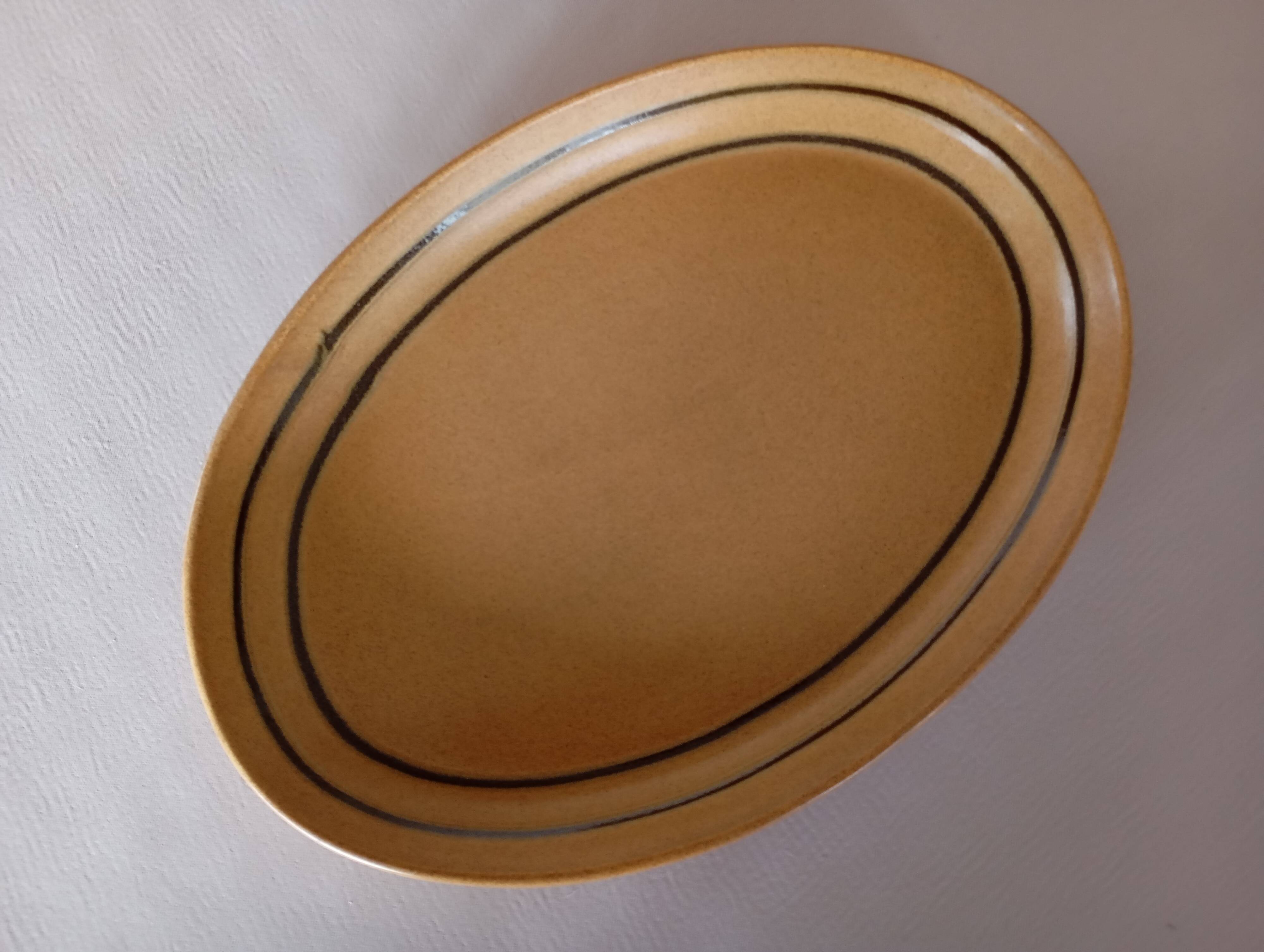 Oval dish Sarreguemines "Chaumière"