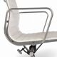 Paire blanche (2) de bases à roulettes pour chaise de bureau Herman Miller Original Eames EA335