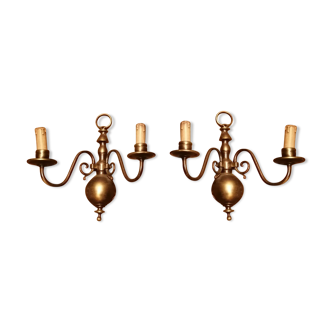 Brass appliques vintage spirit sleeves hides candle 35 lot of 2