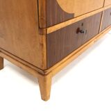 Commode scandinave en orme, Swedish modern, Suède, 1940