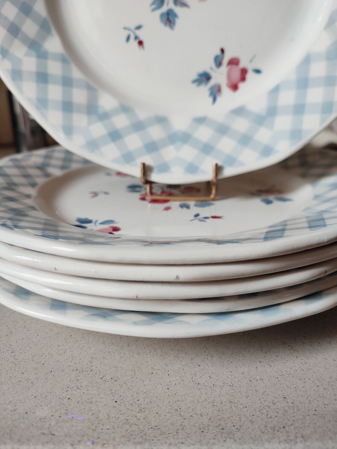 6 flat plates Bastia by Sarreguemines