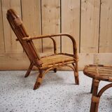 Rattan armchair