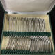 12 cutlery entremets model shell silver metal