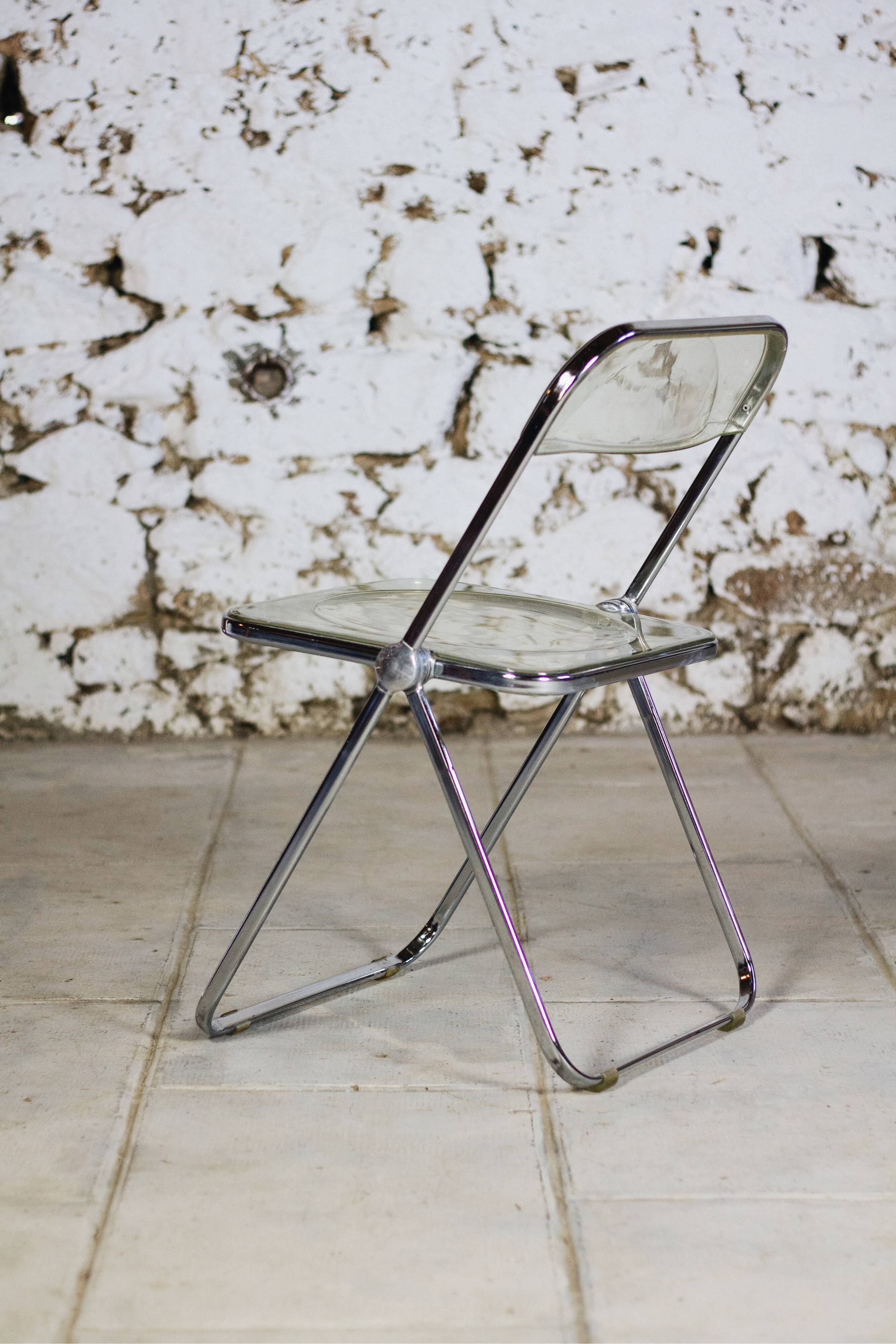 Folded chair by Giancarlo Piretti for Anonima Castelli, 1970