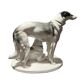 Sculpture representing two ceramic dogs