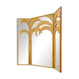Mirror and rattan screen