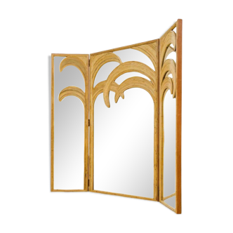 Mirror and rattan screen