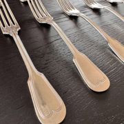 Vintage Ercuis cutlery set of 37 pieces, Chinon model.