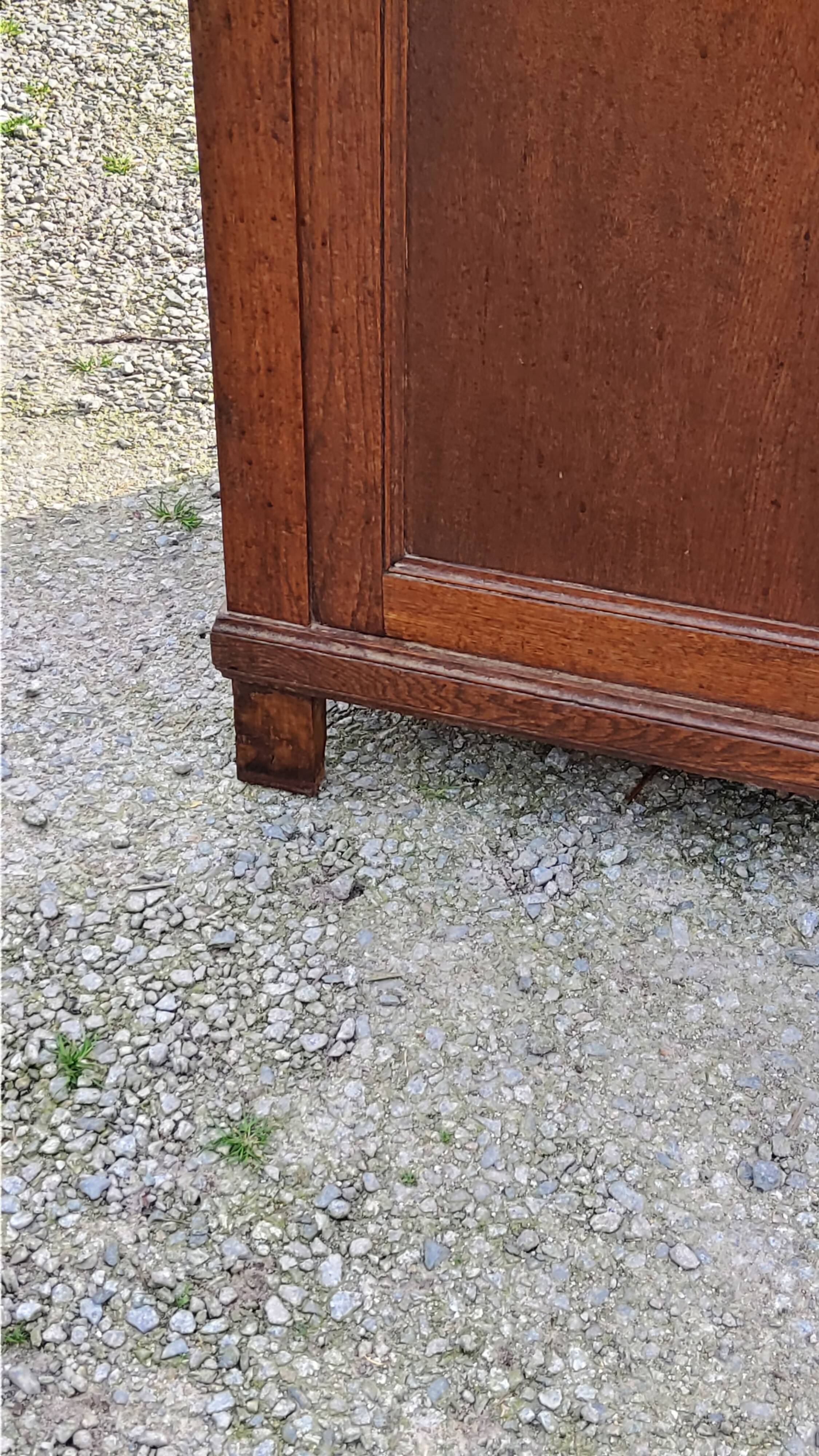 Parisian sideboard in solid oak and solid poplar early 20th century