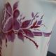 Toilet pitcher / pitcher / vase model Pauline de Moulin des Loups, faience decoration with red rose