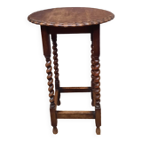 Side table with twisted legs