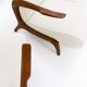 Paire de fauteuils des années 1960 en bouclette blanche