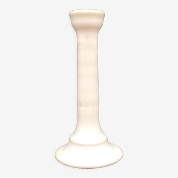White terracotta candle holder