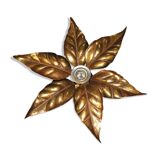 Floral applique by Willy Daro, Hollywood Regency style, 1970.