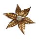 Applique florale de Willy Daro, style Hollywood Regency, 1970.