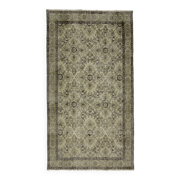 Tapis vintage turc anatolien fait main 252 cm x 135 cm