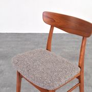 Mid-Century Danish Teak & Wool Dining Chairs from Farstrup, 1960s, Set of 4