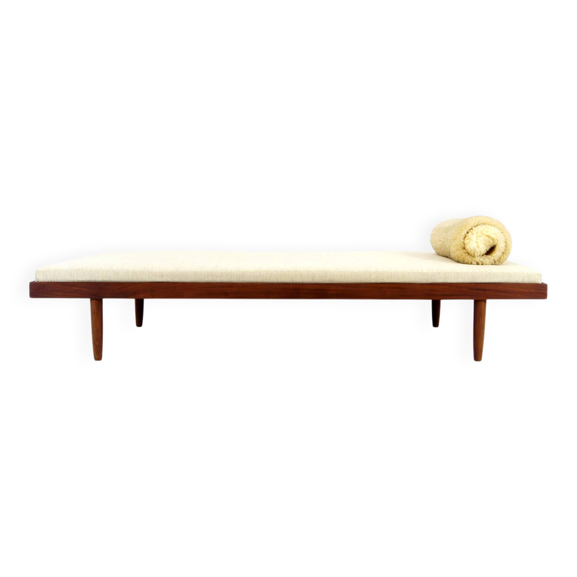 CUSTOM Retro Vintage Danish Single Day Bed Sofa Futon Mid Century Teak MCM