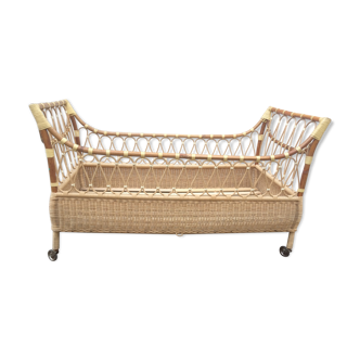 Rattan cot