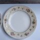 Set of 6 flat plates Salins model Simone beige with flowers.