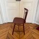Wooden chair, FDB Mobler J46 burgundy