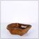 Brutalist Wood bowl - 1980s