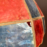 Mother-of-pearl and brass hanging lamp