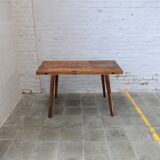 Antique industrial butcher table