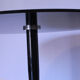 Round table in mirrored black glass, Italia1980s signed Calligaris
