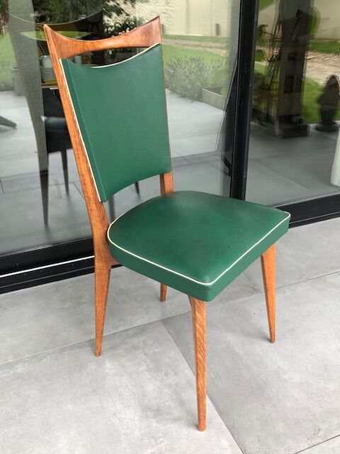 Suite of 6 scandinavian style chairs