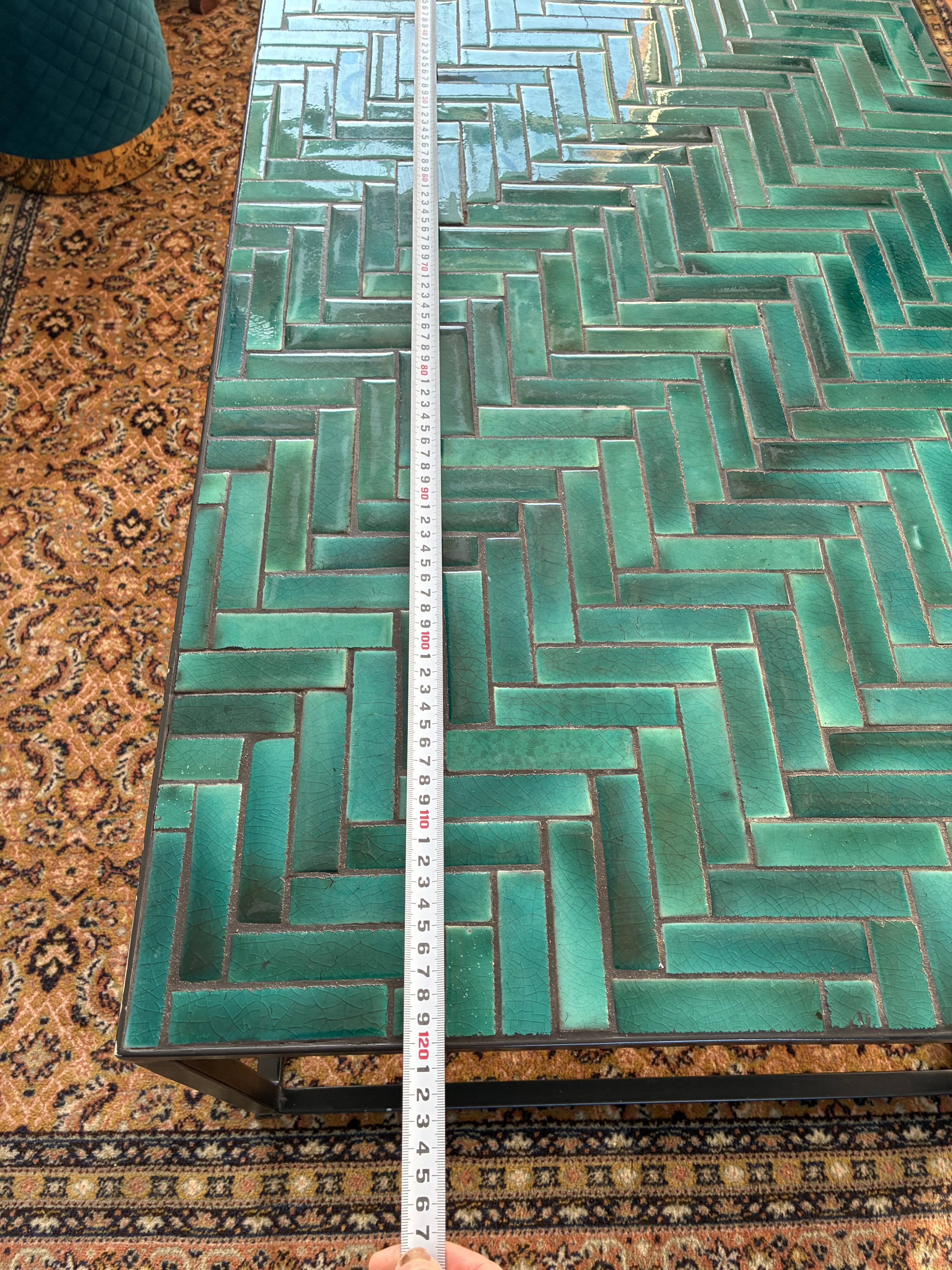 Contemporary ceramic tile table