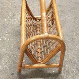 Seventies bamboo magazine rack