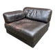 Corner leather armchair De Sede, 1970s
