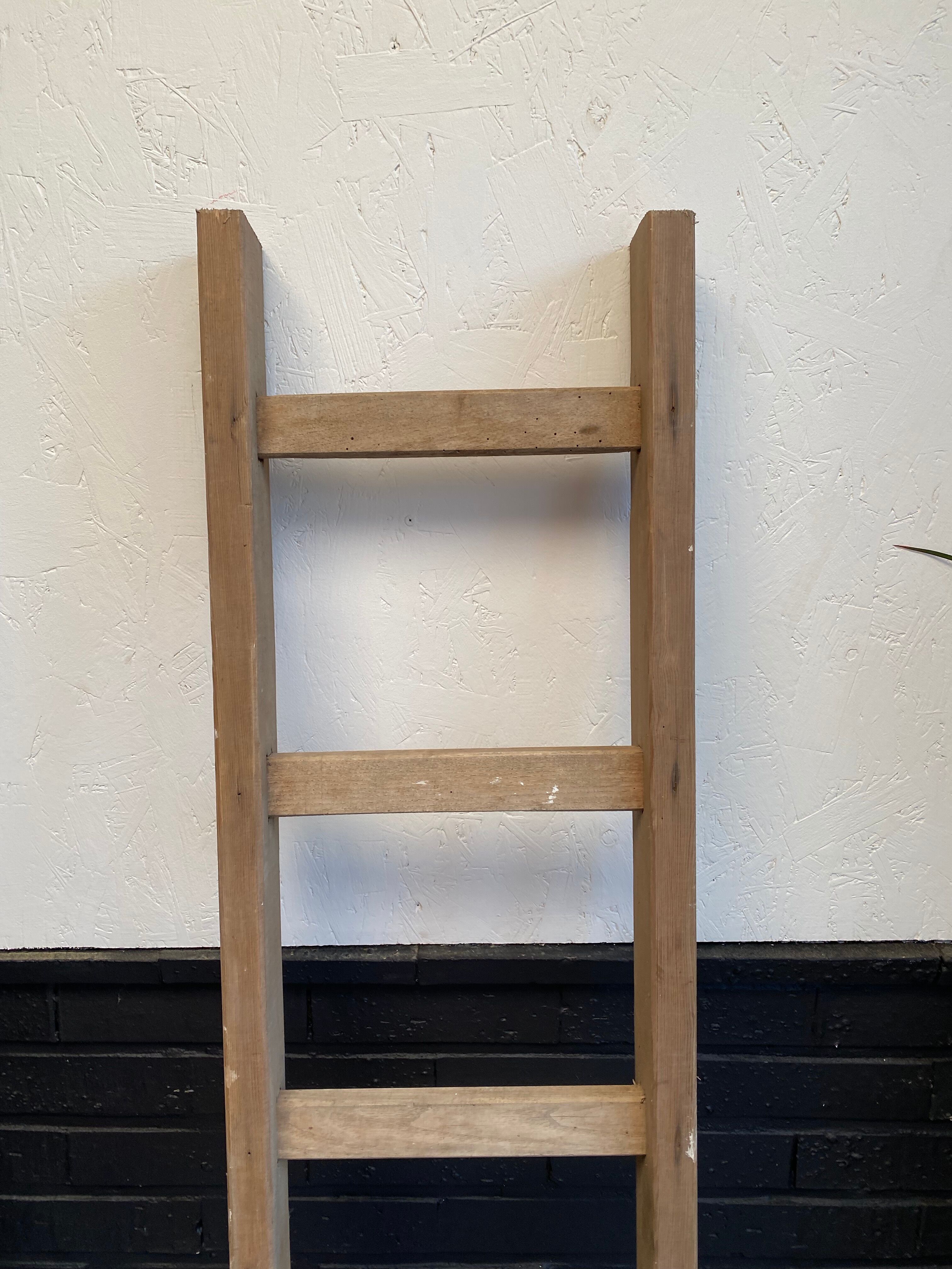Wooden farm ladder